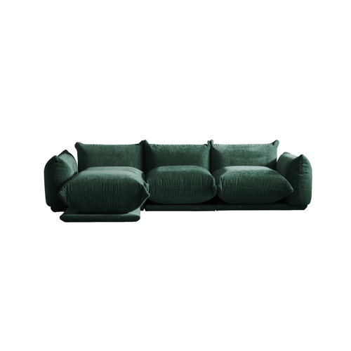 Ebern Designs 4 - Piece Upholstered Sectional & Reviews | Wayfair